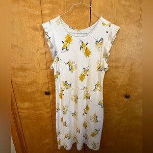 DIP Floral Ruffled Spring Wedding Dress women size 14